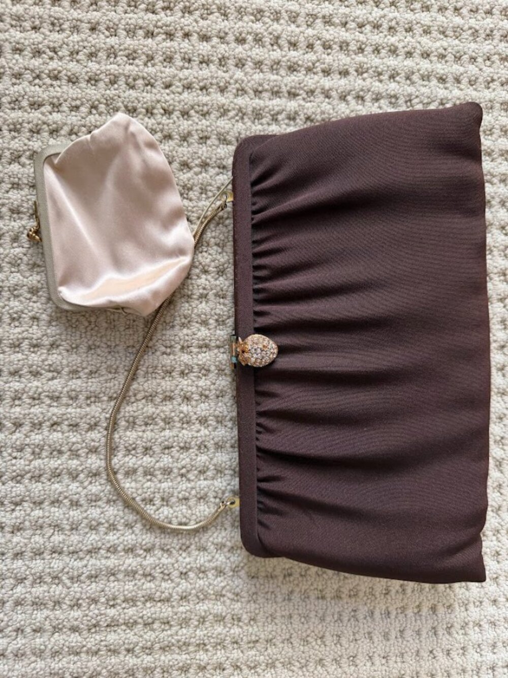 Vintage Brown Evening Bag